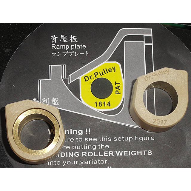 NEW Sliding roller DrPulley SR2012 Yamaha NMAX