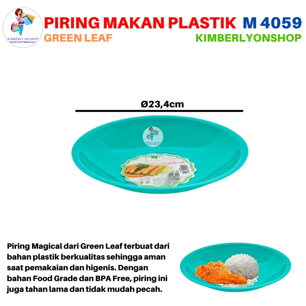 Piring Makan Magical M 4059 Green Leaf