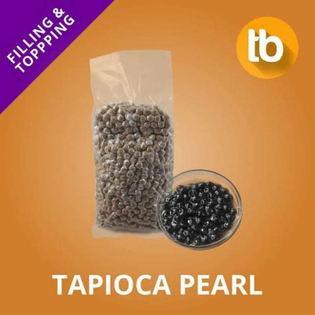 

tapioka pearl BOBA BUBLE bulat TOPING pop ice es IT PIN 1kg 1 kg