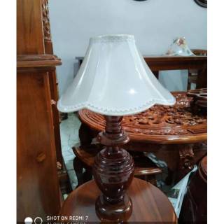  LAMPU  DUDUK LAMPU  TIDUR  LAMPU  HIAS DARI KAYU  JATI  Shopee 