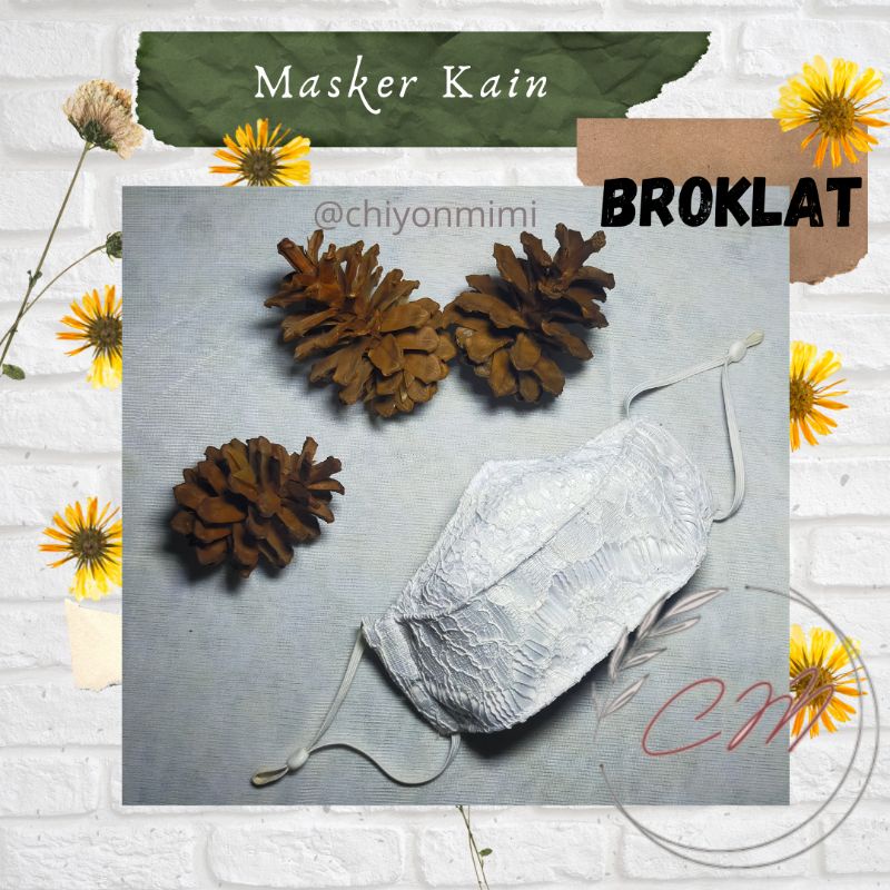 Masker Broklat 3D/Masker Kain Broklat
