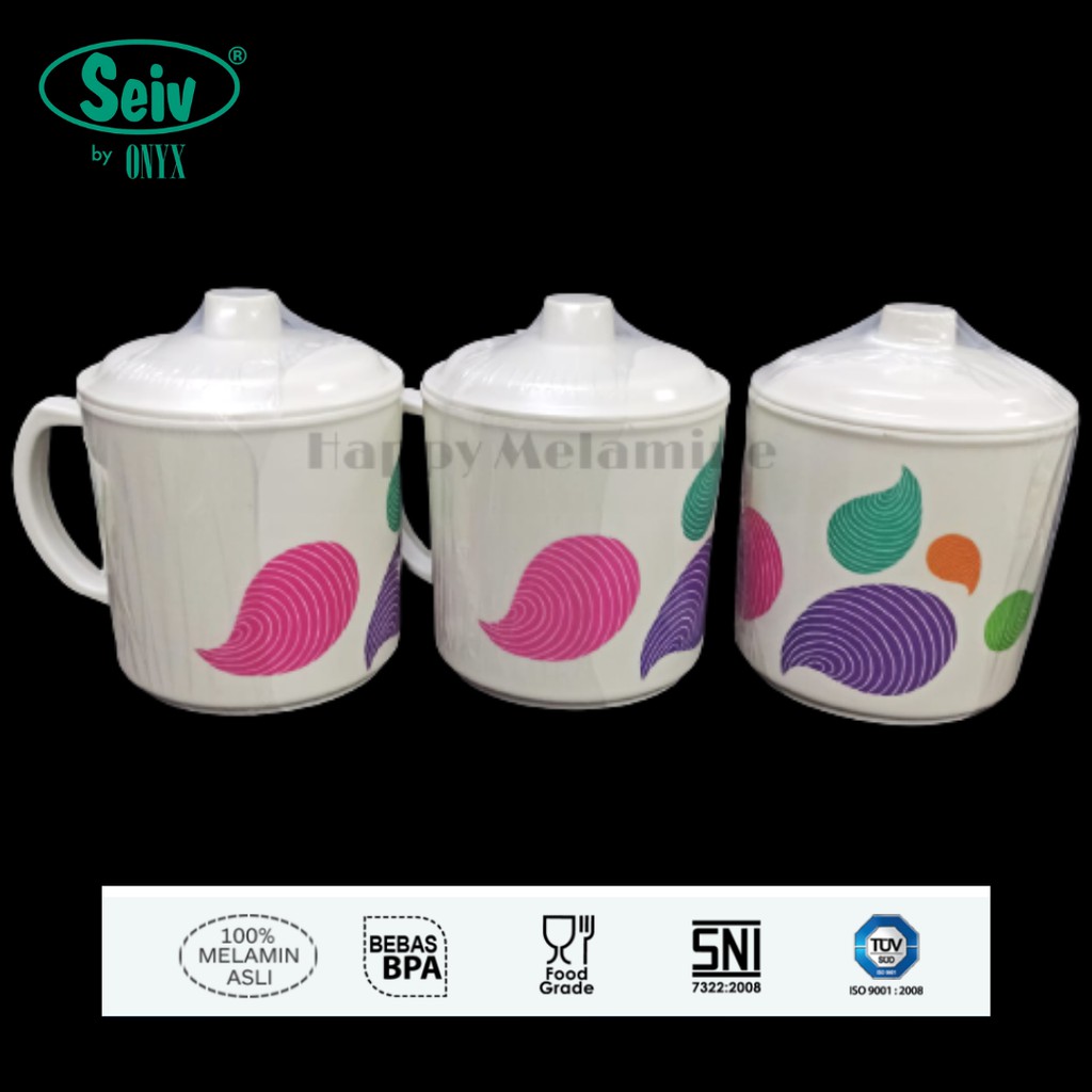 Jual Gelas Mug Bagus Cantik Melamine 600 Ml Motif Clarita Seiv Onyx 3105s Shopee Indonesia 1076