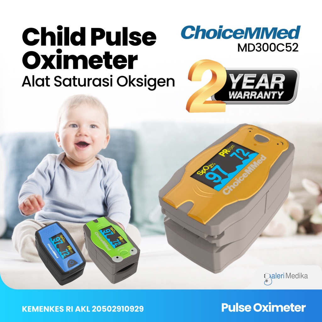 Choicemmed MD300C52 Pulse Oximeter Anak - Alat Ukur Kadar Oksigen