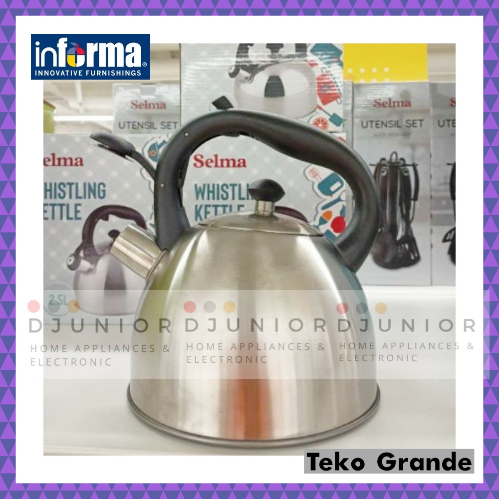 INFORMA - GINO GRANDE TEKO AIR KETEL KETTEL / CERET SIUL / PEMANAS AIR WHISTLING KETTLE