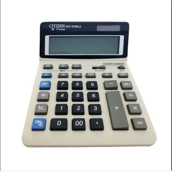 Citizen Kalkulator SDC-8780L-II Kalkulator Meja 12 Digit