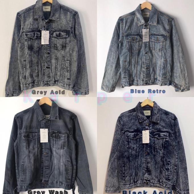jaket jeans pria pull&bear jacket levis denim pullandbear pull & bear