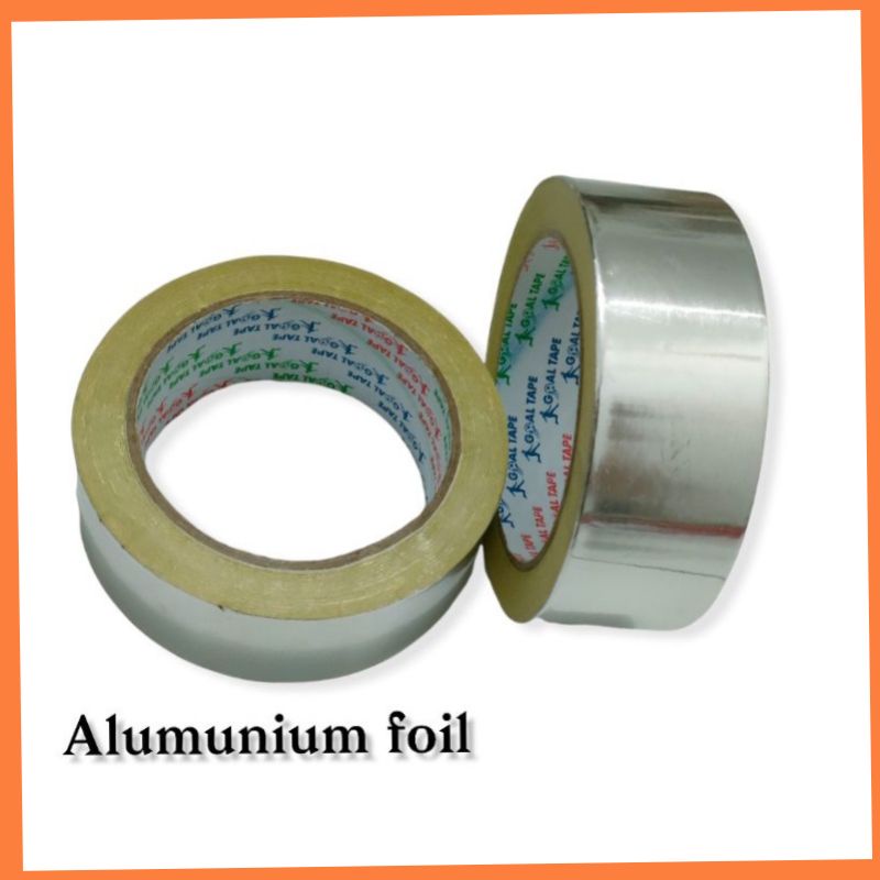TAMBAL PANCI SENG BOCOR ALUMUNIUM FOIL TAPE TAHAN PANAS 1 METER