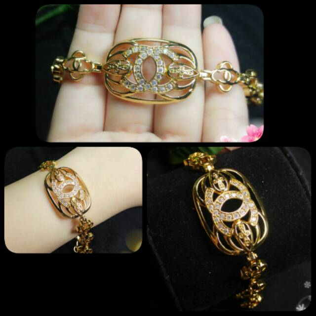 Gelang Perhiasan Emas Imitasi