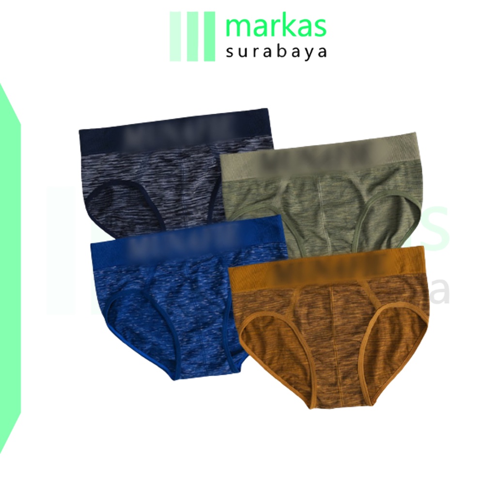 MARKAS W030 Celana Dalam Munafie Pria CD Celana Dalam Cowok Motif Underwear Men