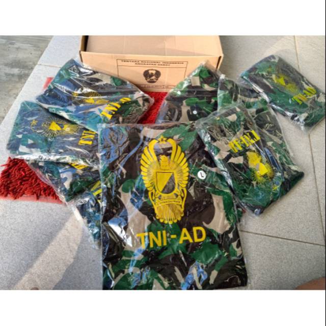 AnjayMalang Kaos Loreng Jatah TNI AD ORIGINAL