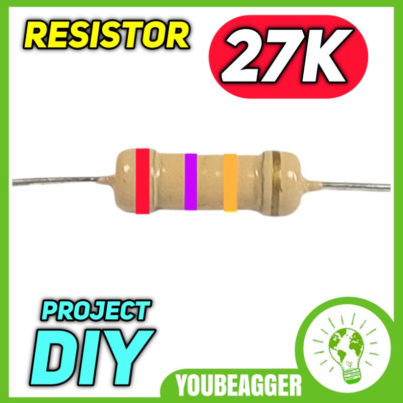 Resistor 27k ohm 1/2 watt