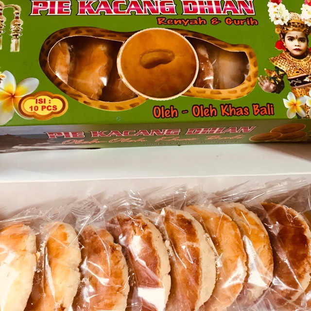 Pie Susu DHIAN (isi 10 pcs) Pie susu bali asli camilan khas bali oleh oleh bali-Pie Kacang 9pcs