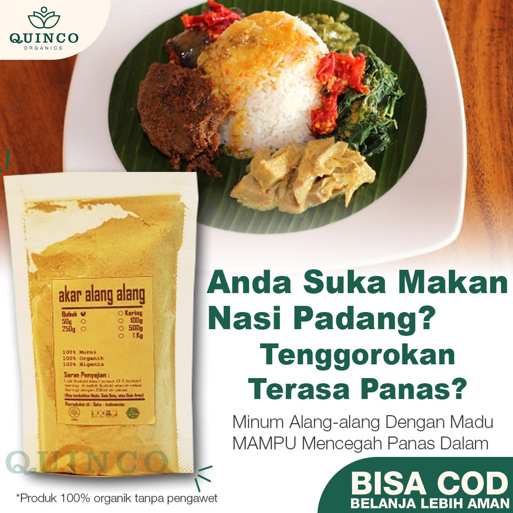 

Bubuk Akar Alang Alang Rempah Organik Alami Obat Asma Herbal R89 Instan Imperata Cylindrica 100gr