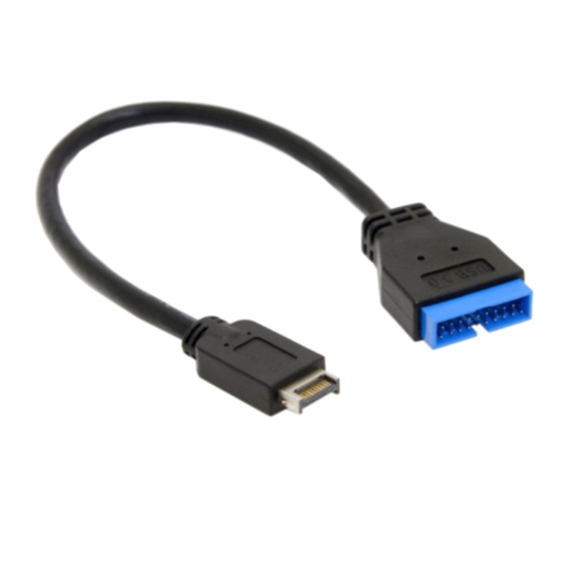 Btsg Kabel Ekstensi USB USB 3.1 20pin Female to USB 3.0 20pin Male Extension Cable Motherboard Mainboard Cable Extend