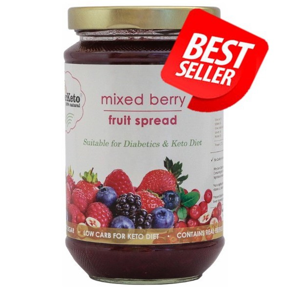 

Healthy Freshmax - Selai sehat sehat Ready Stok- 100% Vegan Freshmax - SuperKeto Selai - No sugar added - Low Carb Mixedberry fruitspread bebas gula, Made in Bali