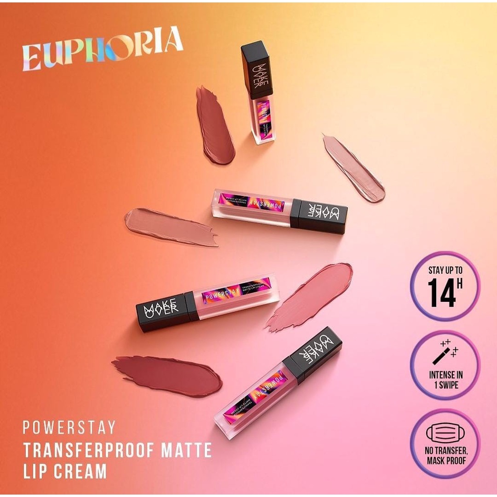 `ღ´ PHINKL `ღ´ Make Over Euphoria SERIES LIP CREAM &amp; SUEDE BLUSH NEW perona pipi premium kelas sultan