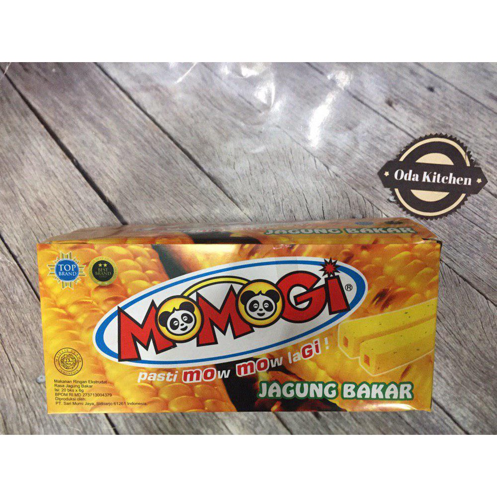 MOMOGI SNACK STICK JAGUNG BAKAR PACK 20X5gr