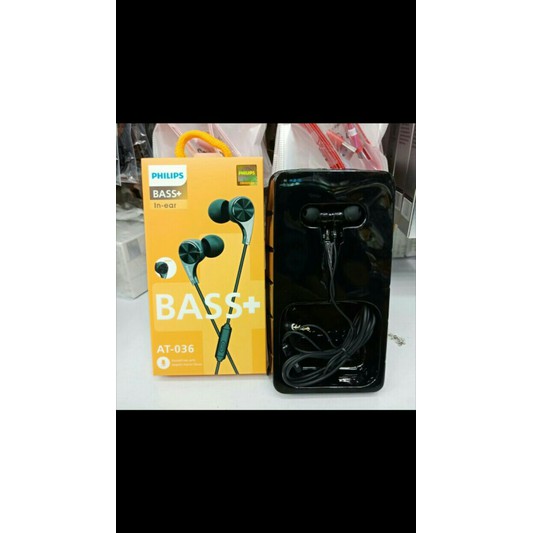 Headset Philips at036 Kwalitas Bass Super Earphone