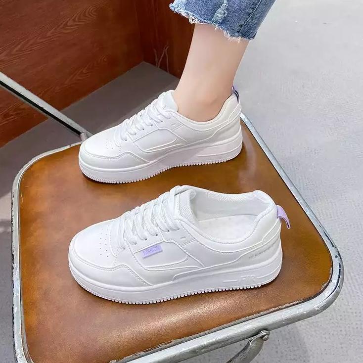 Sepatu Sneakers 2022 Sepatu Wanita Korea Sepatu Putih SH01 레