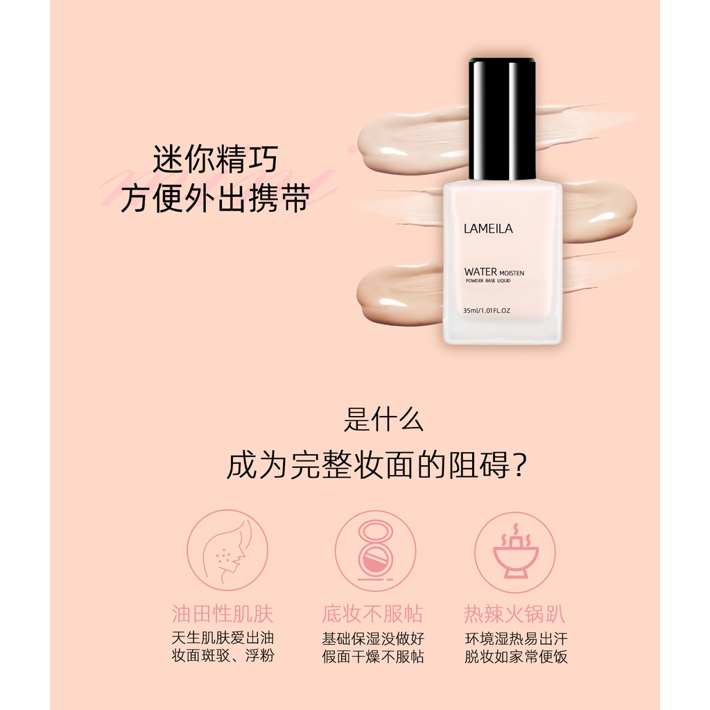 Lameila Light Concealer Foundation Cair Tahan Air LS 3069