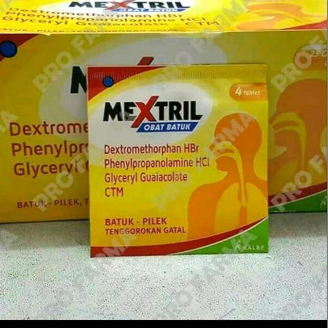 Obat tablet Mextril, obat batuk