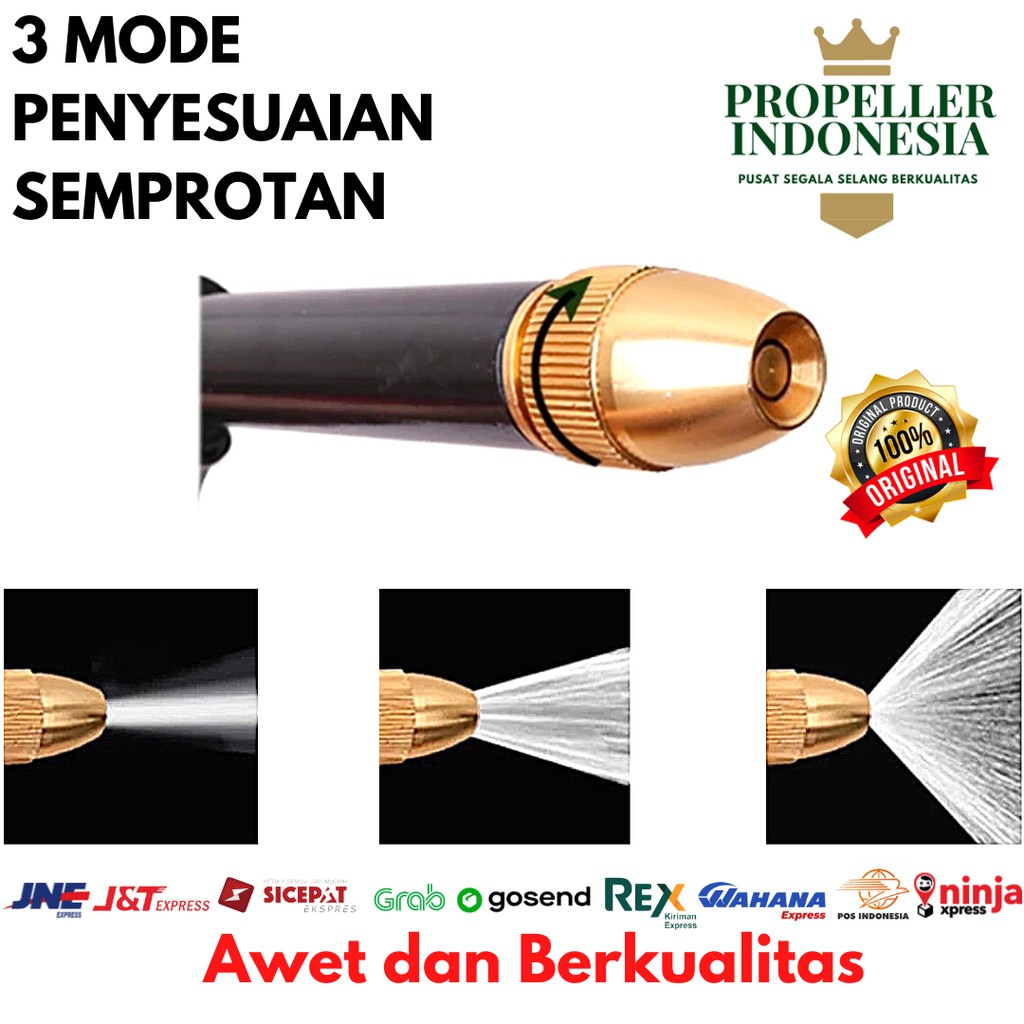 Jet Stick Spray Sprayer Semprotan Air + Tempat Sabun Cuci Motor Mobil