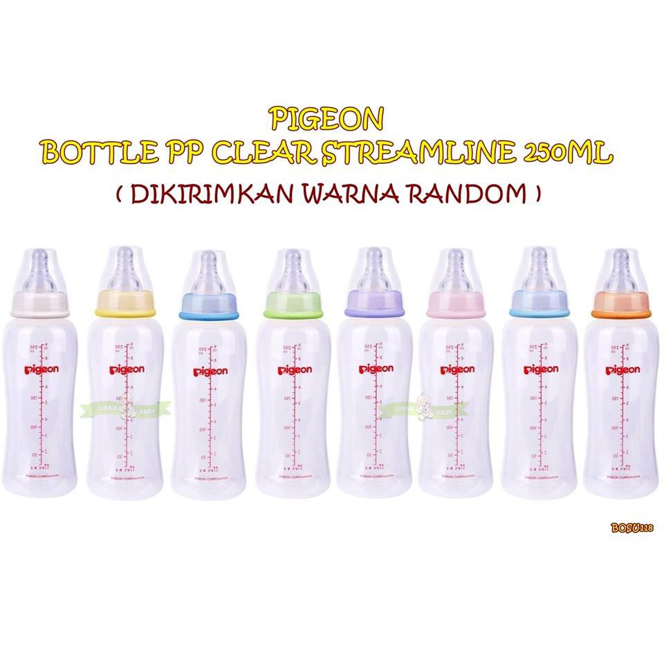 Pigeon Flexible 4+ Bulan 250ml Streamline Clear PP Bottle