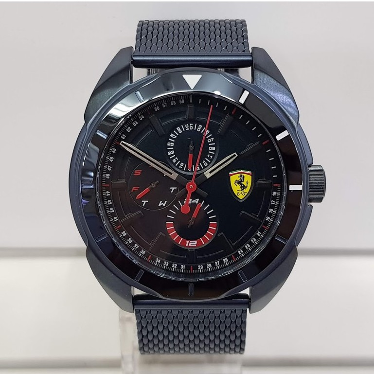 Jam Tangan Pria Ferrari 0830638 Forza Blue Stainless Steel