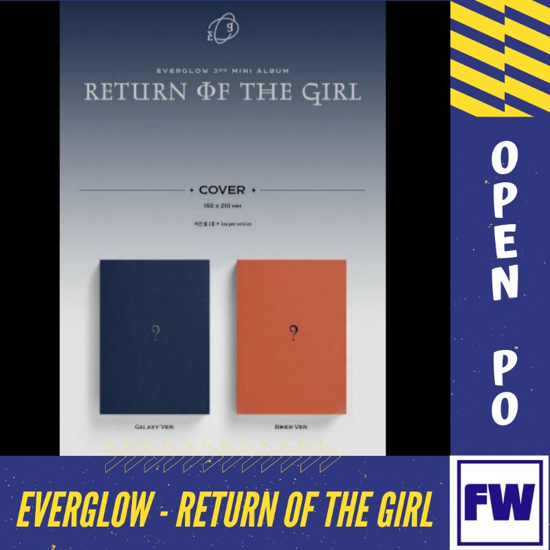 [Pembayaran 1] Everglow Return of the Girl 6th Mini Album Official - Kpop Album Official