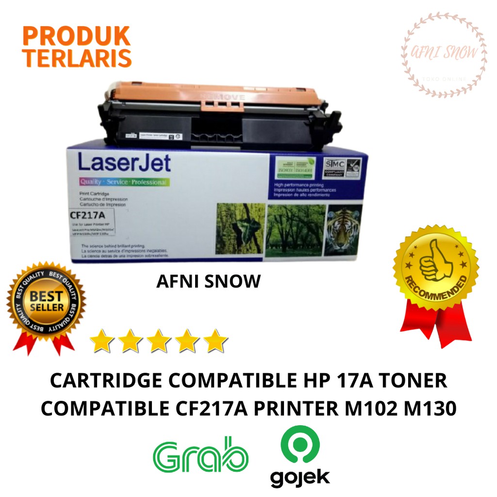 Cartridge Toner Compatible HP 17A CF217A Printer M102a M130a M130nw