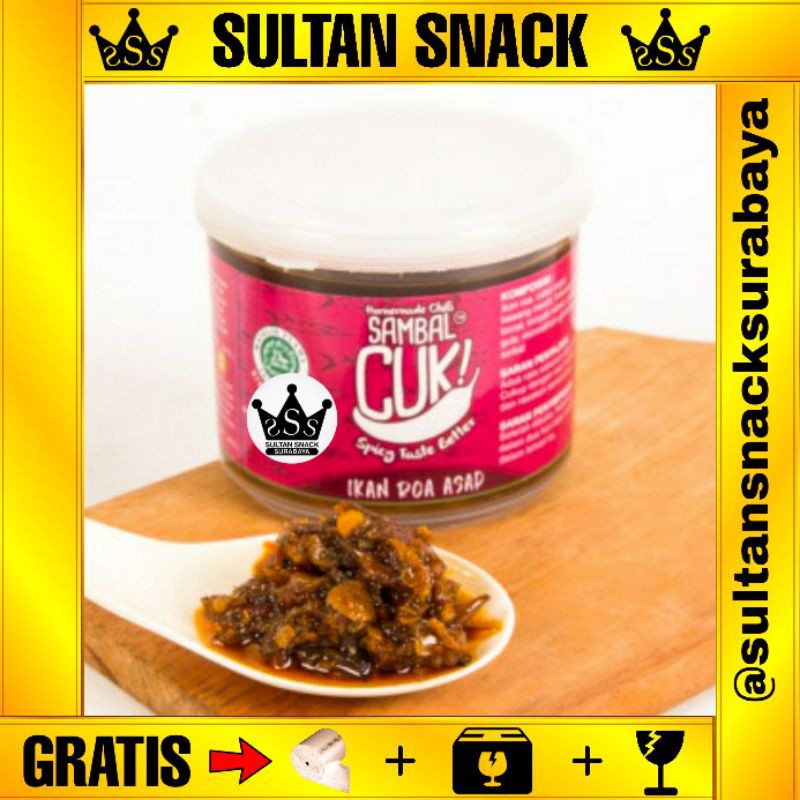 

SULTAN SNACK Sambal / Sambel Cuk Cok Surabaya ( Ikan Roa Asap )