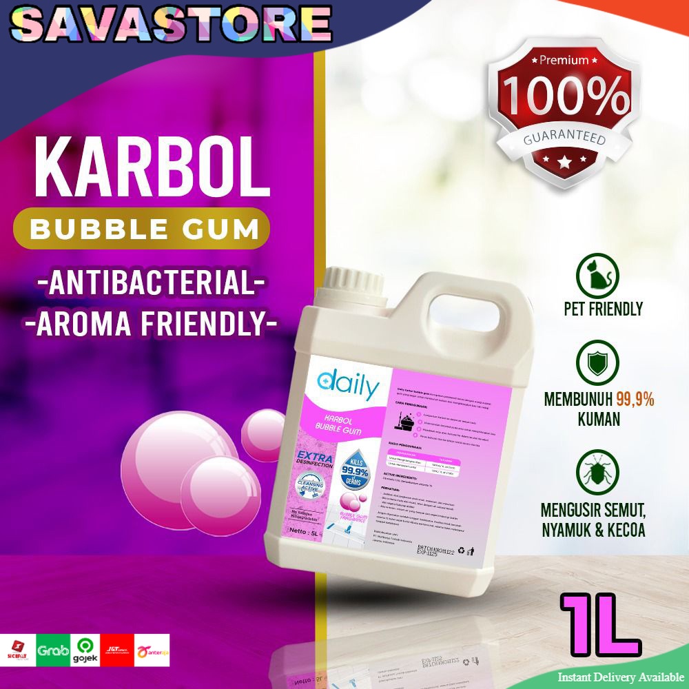 KARBOL DAILY KONSENTRAT 1 LITER ANTIBACTERIAL PREMIUM KARBOL ANTI NYAMUK &amp; SERANGGA