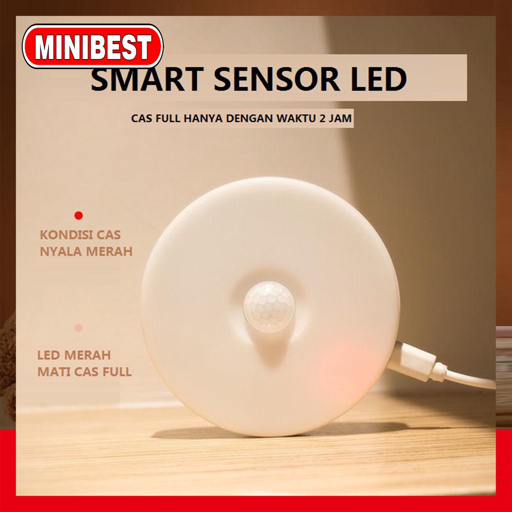 LAMPU TIDUR SENSOR GERAK LED / LAMPU LEMARI/ LAMPU TANGGA SENSOR LED/ LAMPU EMERGENCY