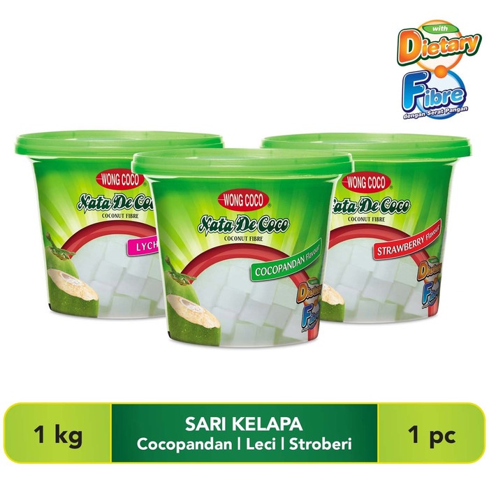 

Ge02G Wong Coco Nata De Coco Cocopandan 1Kg Ds5G