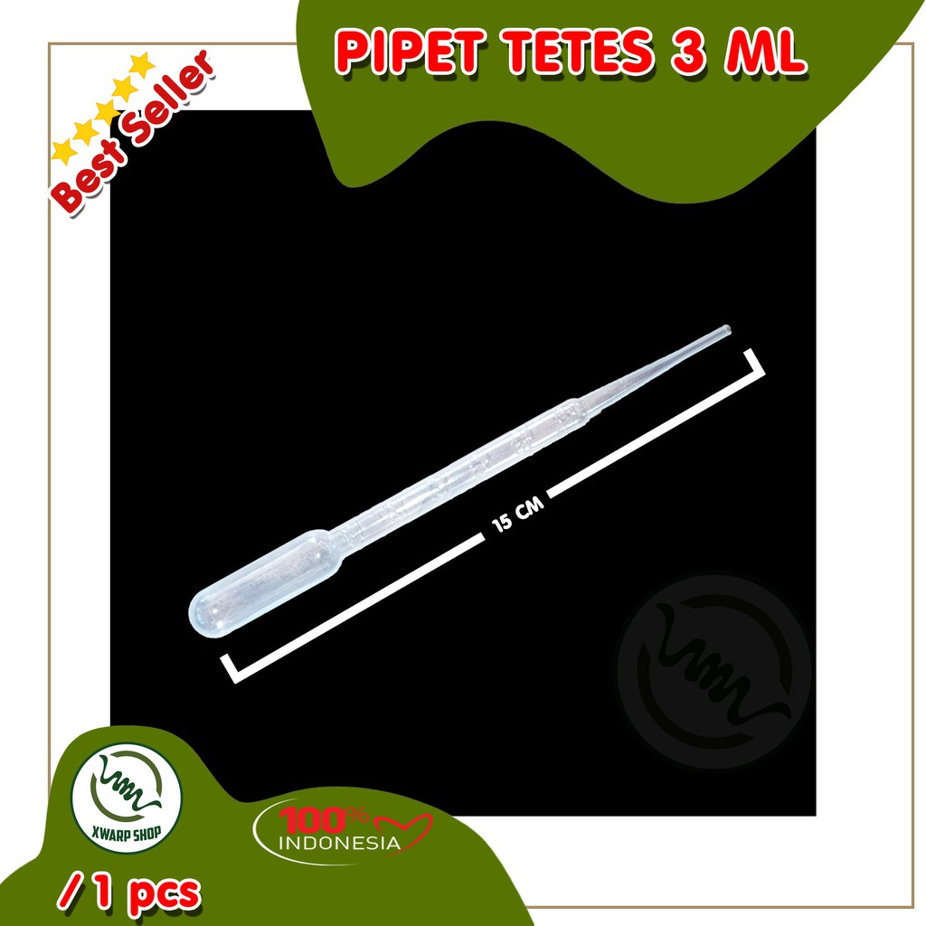 [BISA COD] Pipet tetes plastik 3ml murah steril minox artemia dm  kutir 1 50 100 500pcs