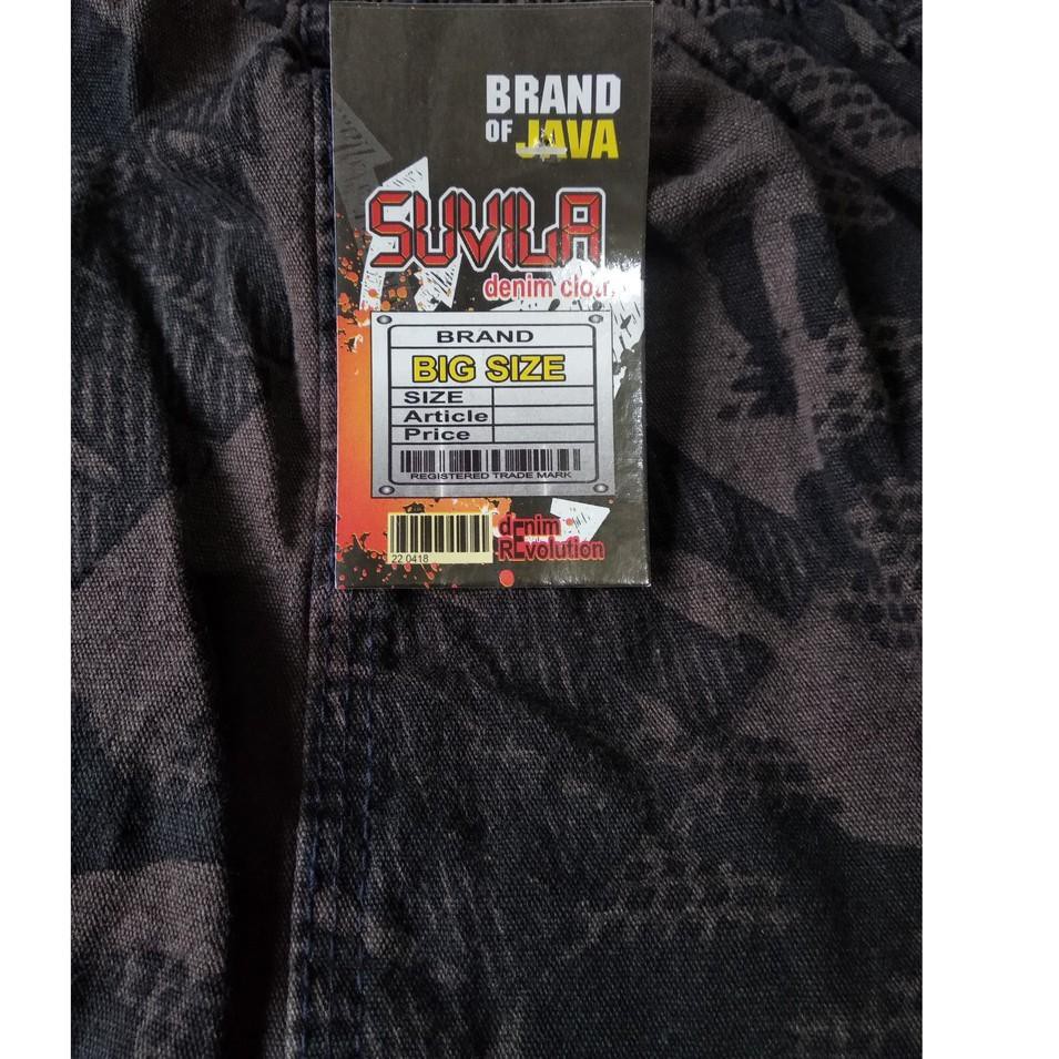 Terlaris / Celana Pendek Kain Tebal JUMBO Big Size XXXL Pria Dewasa Suvila Motif Doreng US ARMY Terp
