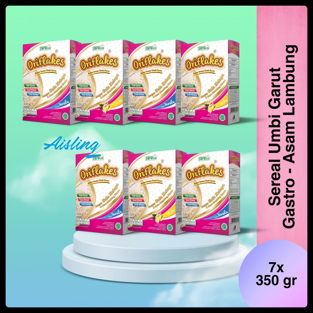 

[PROMO] Oriflakes Asam Lambung Sereal Umbi Garut GASTRO 7 BOX 350 gr