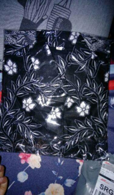 Batik Couple Keluarga Sania Ruffle Ori Ndoro Jowi Dnt Motif Emprit Putih