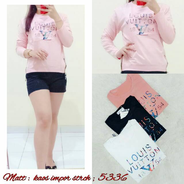 Kaos Lengan Panjang LV Import Wanita
