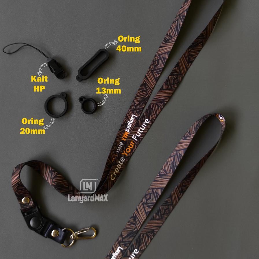 

NEW TREND Lanyard Pod HP Motif Batik Nelumbo 1,5 cm