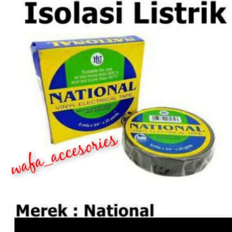 

SOLASI NATIONAL PVC HITAM 3/4 20 YARD