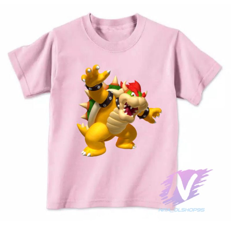 kaos anak super Mario bowser x