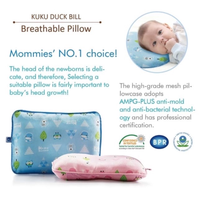 Ku.Ku Duckbill KU2079 3D Breathable Pillow Bantal Bayi