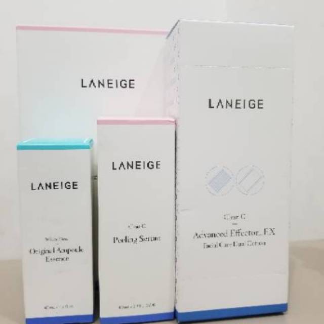 Paket preloved skincare laneige Clear C White dew Peeling serum