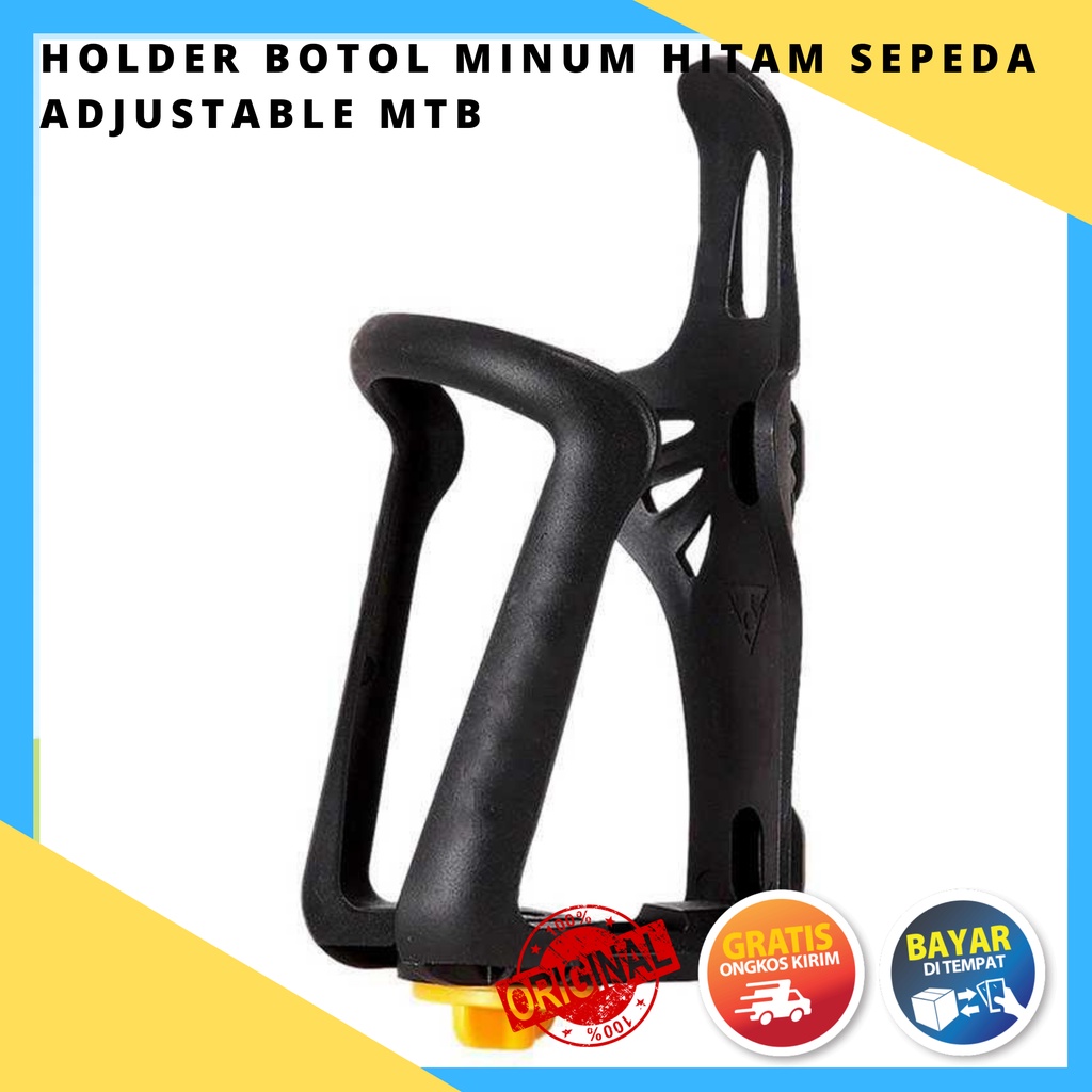 TaffSPORT Holder Botol Minum Hitam Sepeda Adjustable MTB - TMD05B