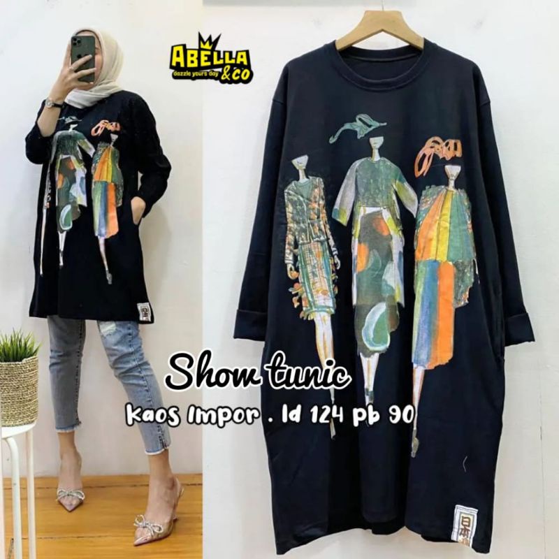 Kaos import jumbo Show tunic givi tunic emirgan tunic