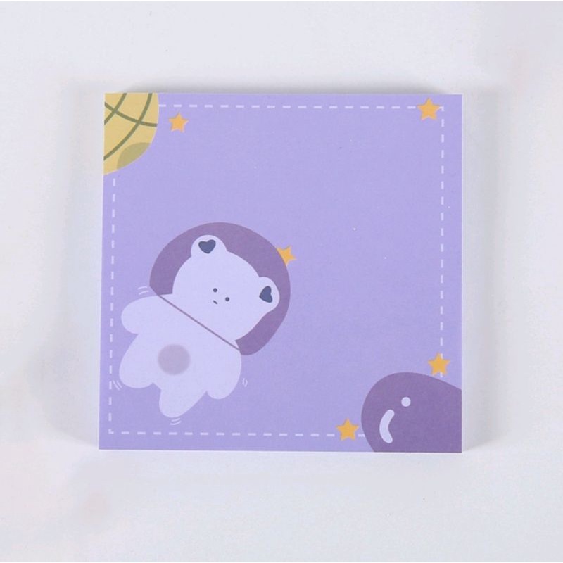 

25pcs Memo Pad Bentuk Pohon / Bunga / Hewan Lucu Untuk Sekolah / Kantor / purple ungu note