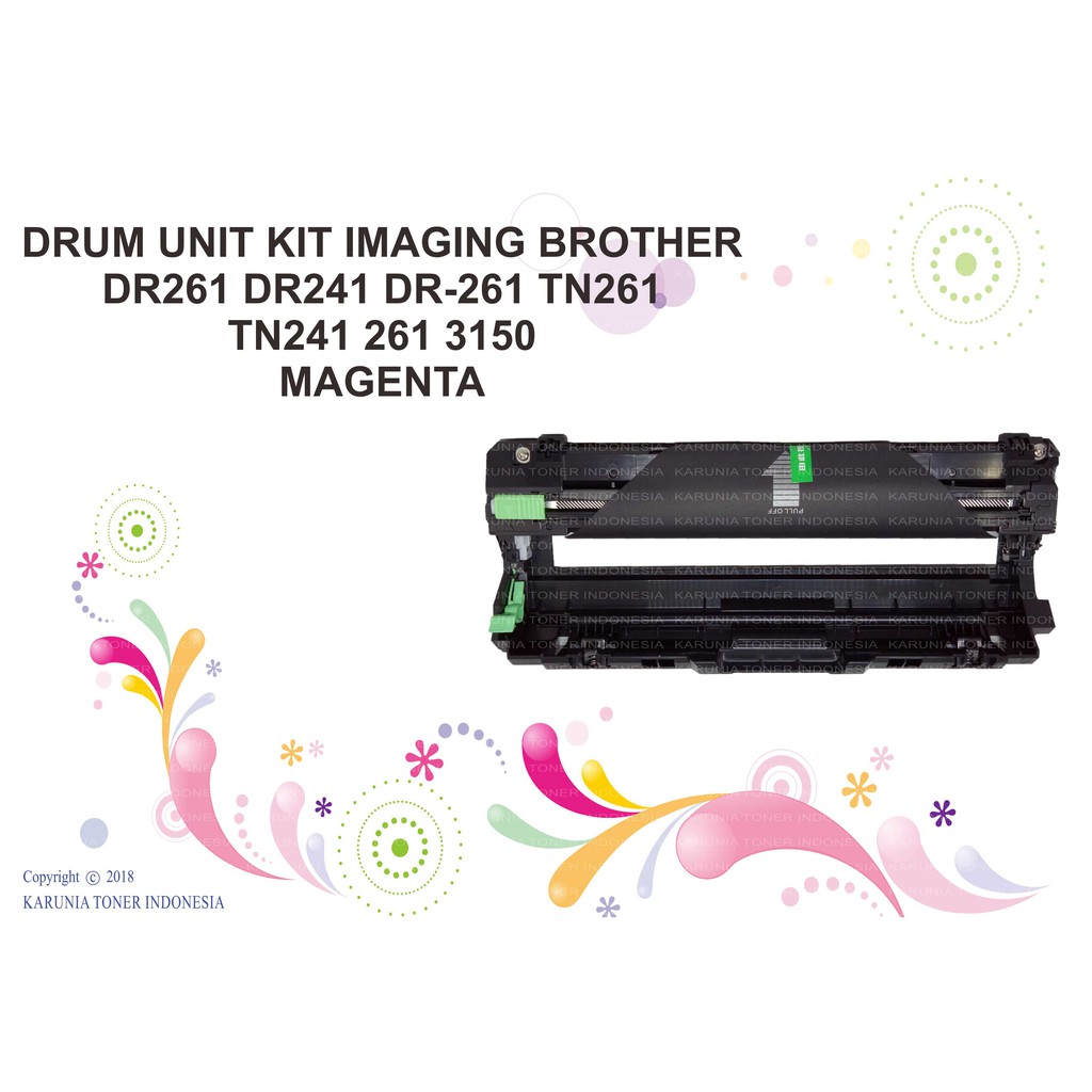 DRUM UNIT KIT IMAGING BROTHER DR261 DR241 DR-261 TN261 TN241 261 3150 C M Y K