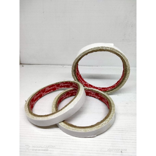 

ISOLASI 2 SISI BOLAK BALIK DOUBLE TAPE 1/4 INCH 6 MM X 10 YARD