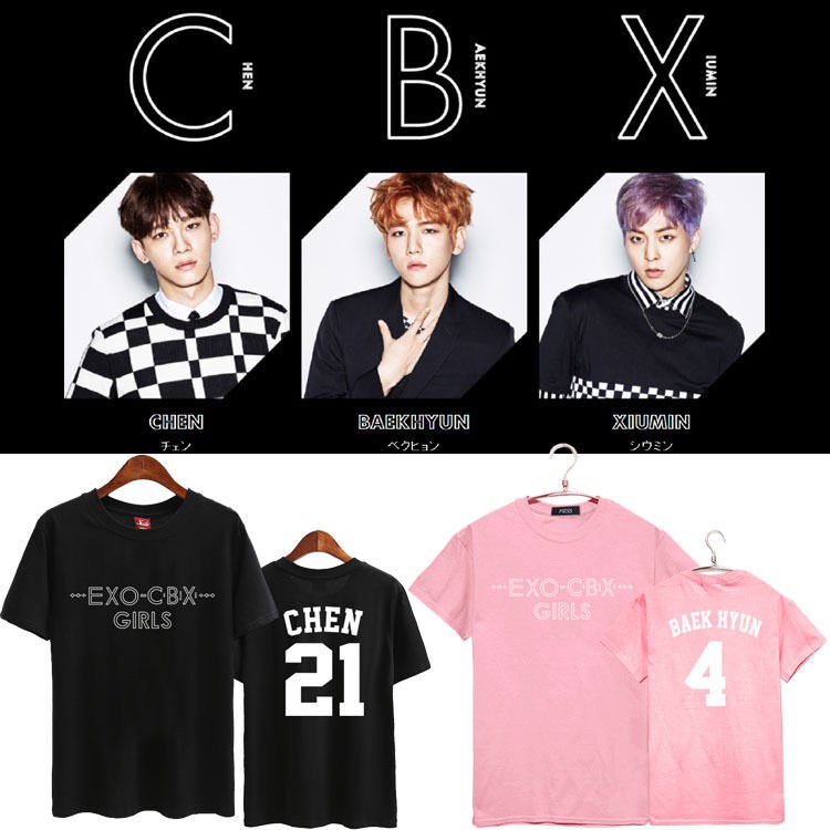 [Bayar di tempat] tshirt exo baju exo kaos exo cbx girls